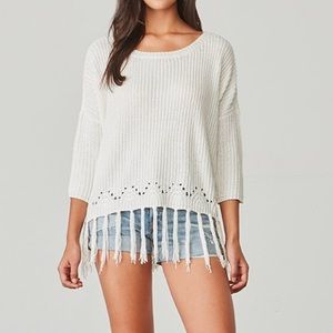 BB Dakota Kira Fringe Sweater